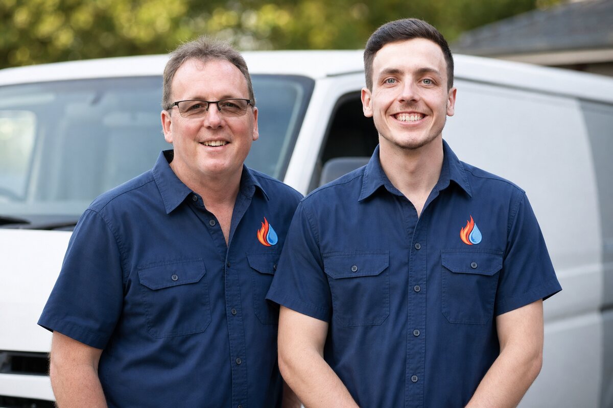 David and Arjen Powell, Mercury Fire Protection technicians